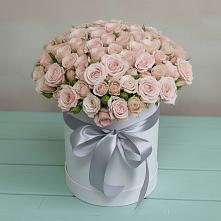 Цветочная композиция из Розы в шляпной коробке в Свердловский