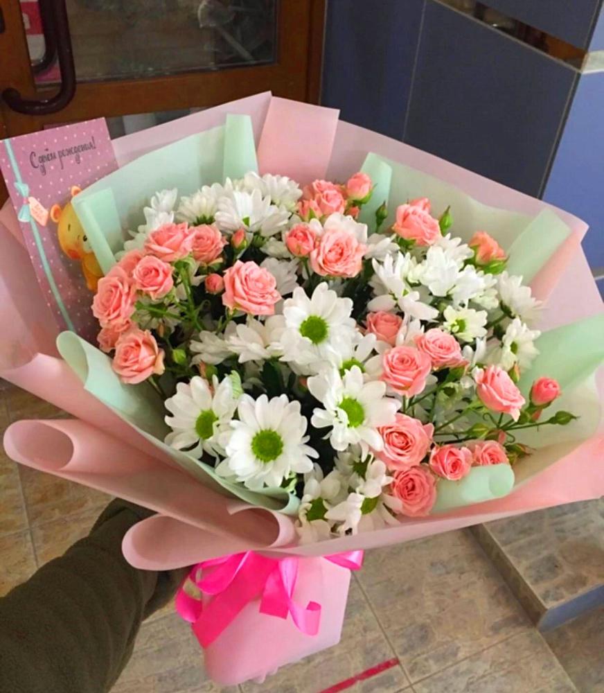 Букет цветов из: Розы и Хризантемы в Свердловский