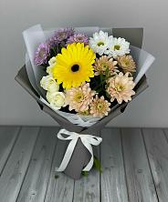 Букет цветов из:  Розы, Герберы и Хризантемы в Свердловский