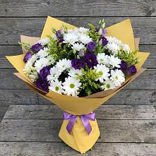 Букет цветов из:  Ирисы, Хризантемы и Ромашки в Свердловский