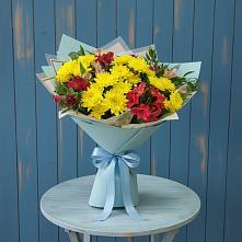 Букет цветов из:  Альстромерии и Хризантемы в Свердловский