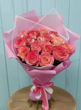 Букет 15 Розовых роз Равель #REPLACE_PRED# Свердловский